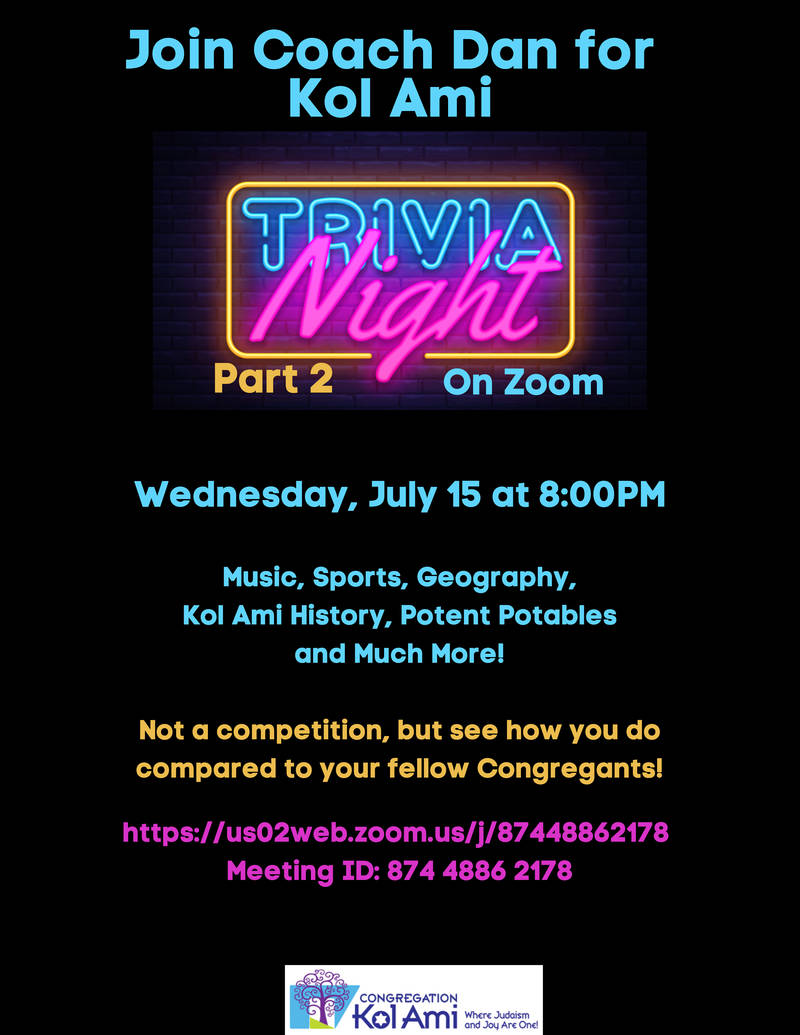 Banner Image for ZOOM TRIVIA NIGHT-Part 2: Click Here for the Zoom Link