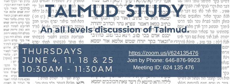 Banner Image for Talmud Study Class with Rabbi Blatt -ONLINE WITH ZOOM; CLICK HERE FOR LINK