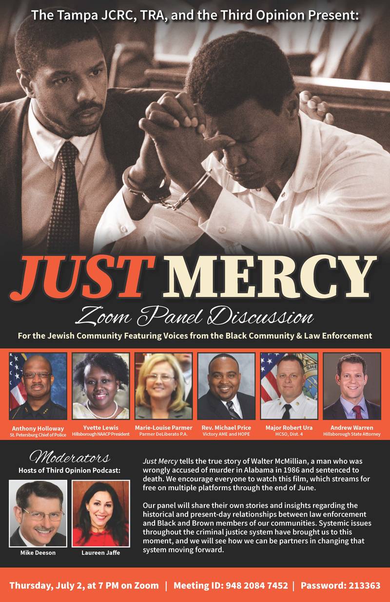 Banner Image for JUST MERCY ZOOM PANEL DISCUSSION: Click Here for Link