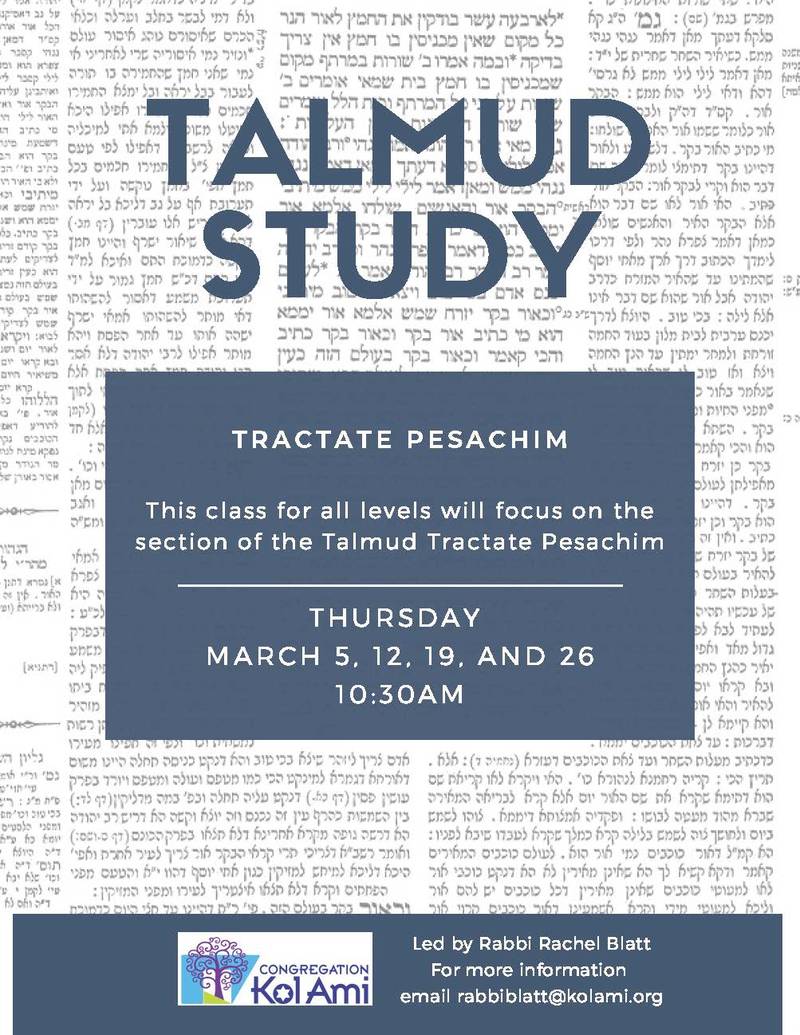 Banner Image for Talmud Study Class with Rabbi Blatt-  ONLINE WITH ZOOM CLICK HERE FOR LINK