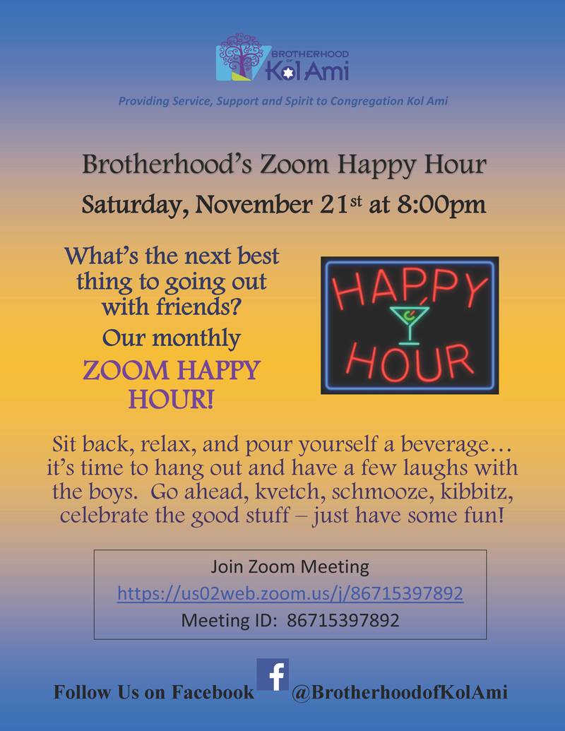 Banner Image for Brotherhood Zoom Happy Hour - Click Here for Link