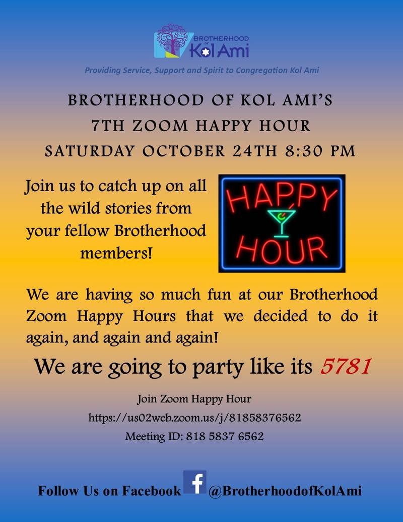 Banner Image for Brotherhood Virtual Happy Hour Via ZOOM: Click Here for Link