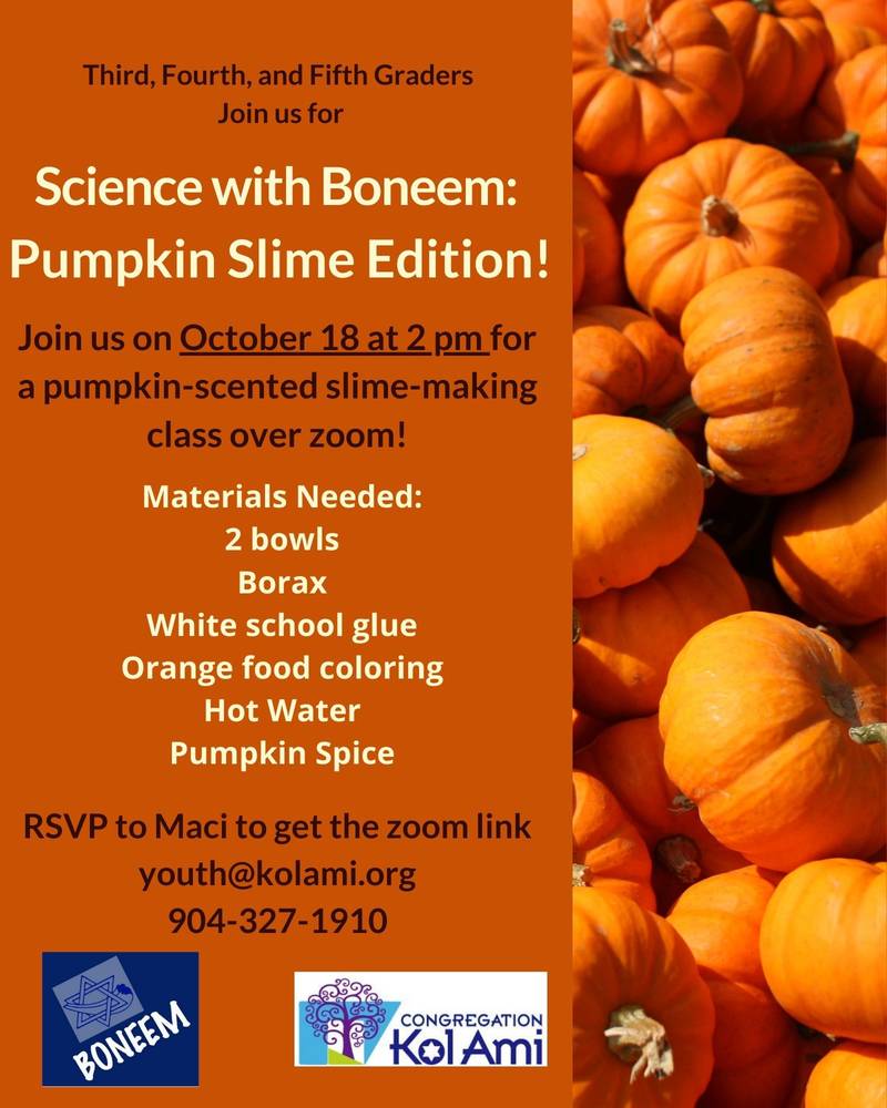 Banner Image for Science with Boneem: Pumpkin Slime Edition: click Her for More Info